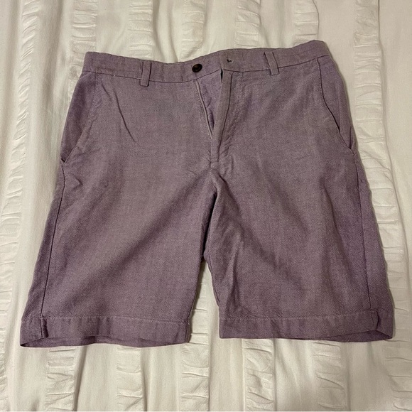 Perry Ellis Portfolio Purple Cotton Shorts - Picture 1 of 5